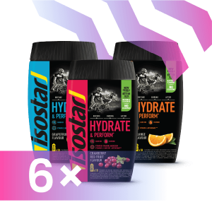 Isostar Hydrate & Perform powders x 6 