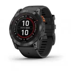 Garmin fēnix 7X Pro Solar Slate Gray Black Stone grey with black strap