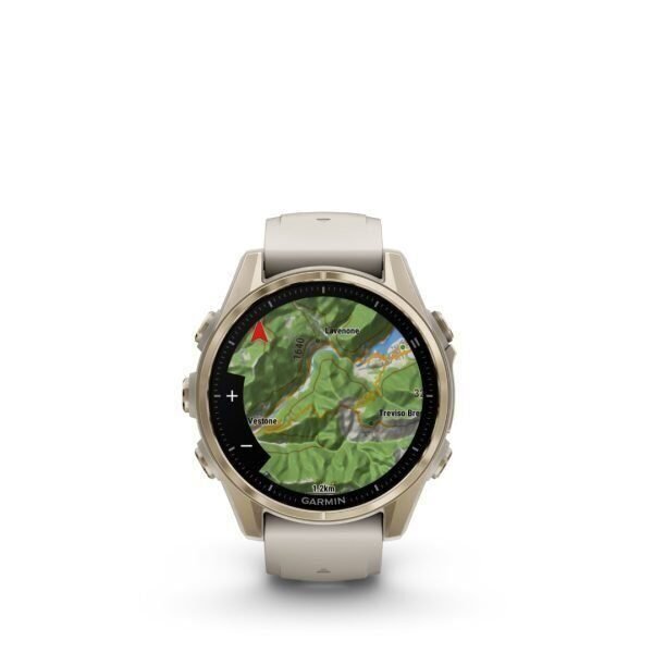 Garmin Fēnix 8 AMOLED Sapphire Soft Gold Gray 43mm Soft gold with grey strap