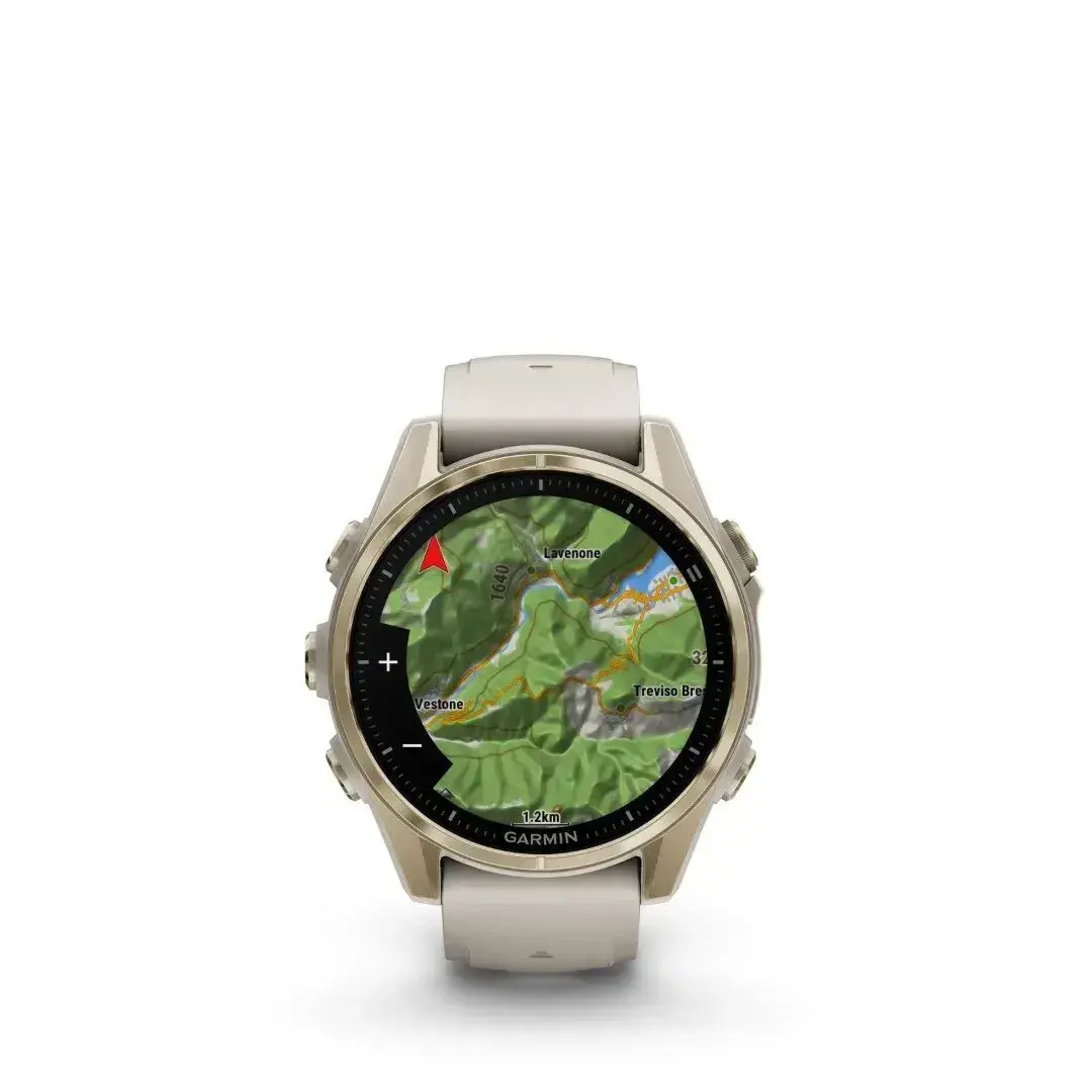 Garmin Fēnix 8 AMOLED Sapphire Soft Gold Gray 43mm Soft gold with grey strap