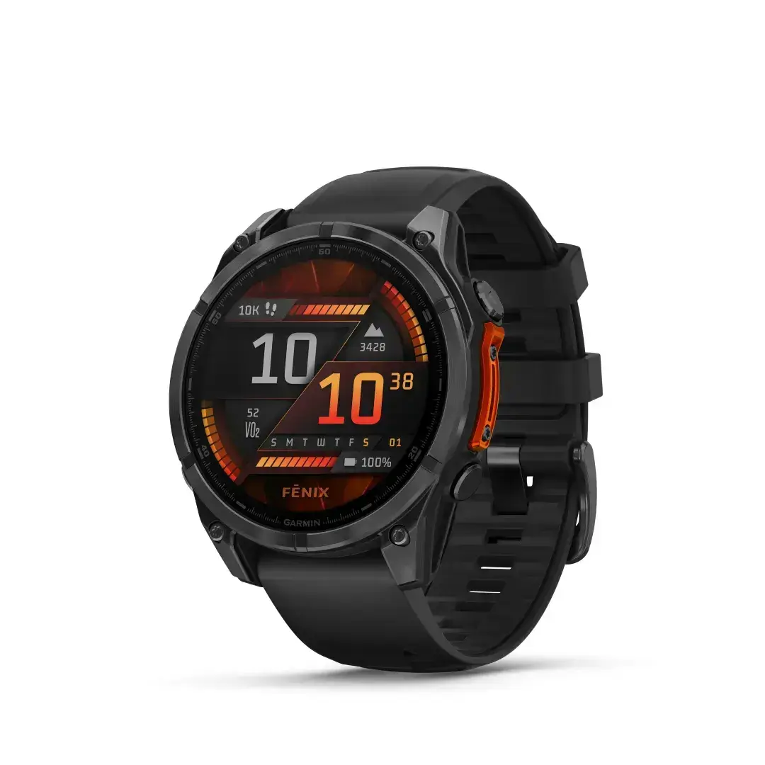 Garmin Fēnix 8 AMOLED Slate Gray Black 47mm Stone grey with black strap 47mm