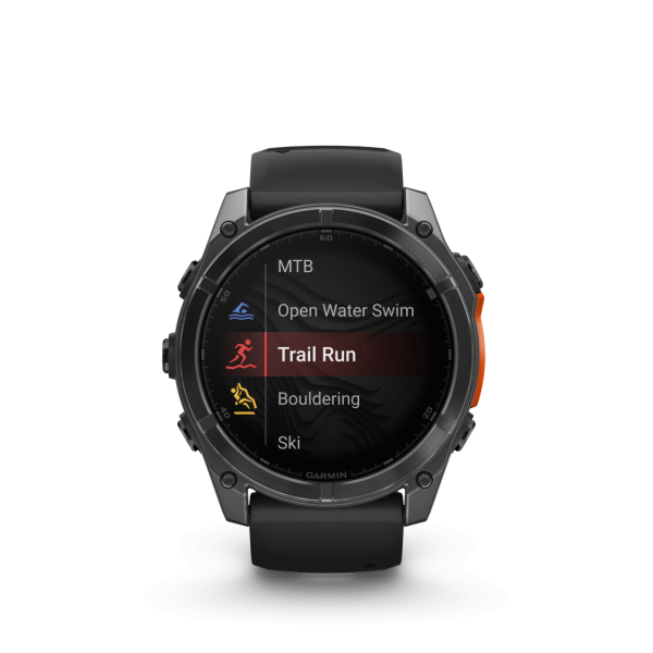 Garmin Fēnix 8 AMOLED Slate Gray Black 51mm Stone grey with black strap 51mm