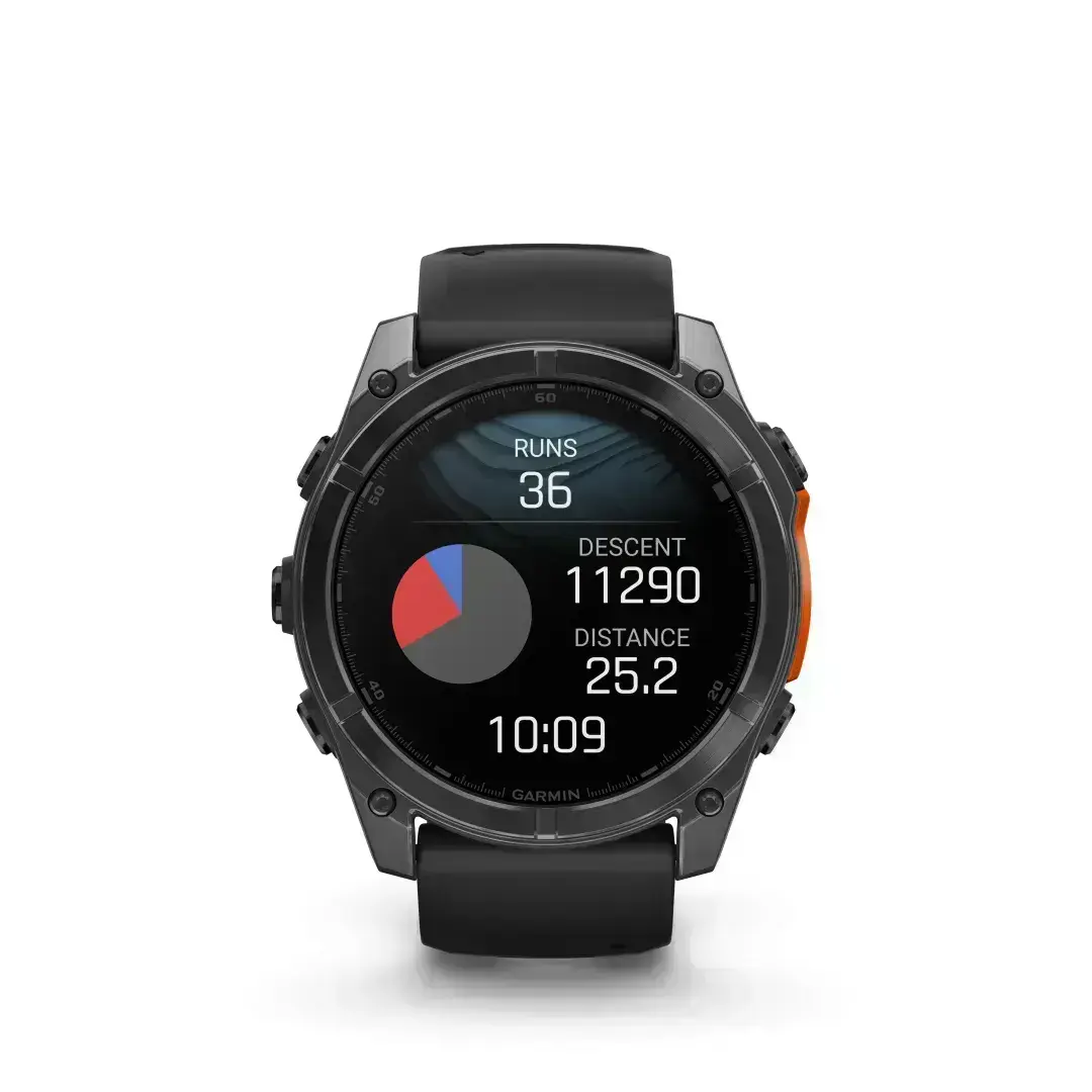 Garmin Fēnix 8 AMOLED Slate Gray Black 51mm Stone grey with black strap 51mm