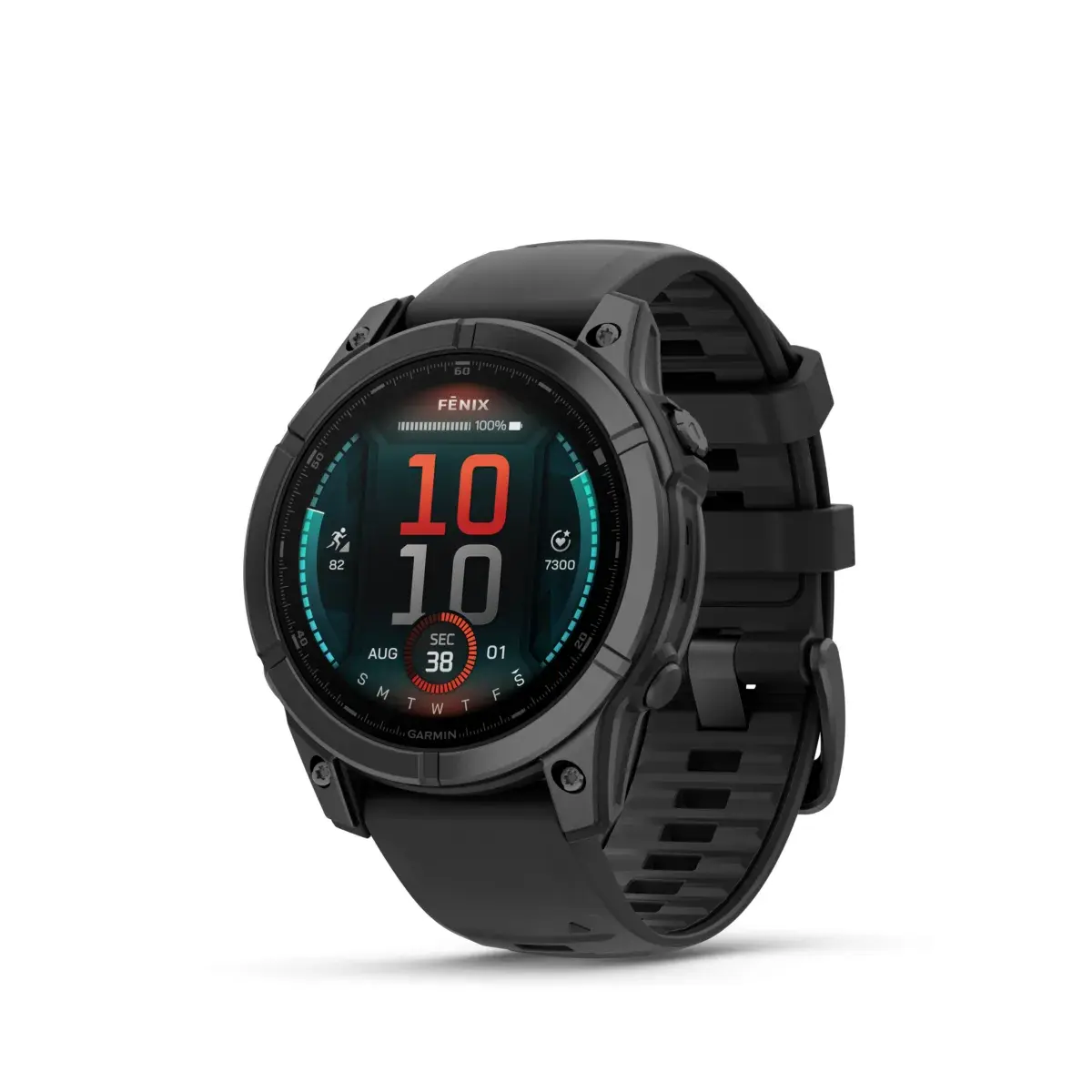 Garmin Fēnix E AMOLED Slate Gray Black 47mm Blue-grey steel with black strap