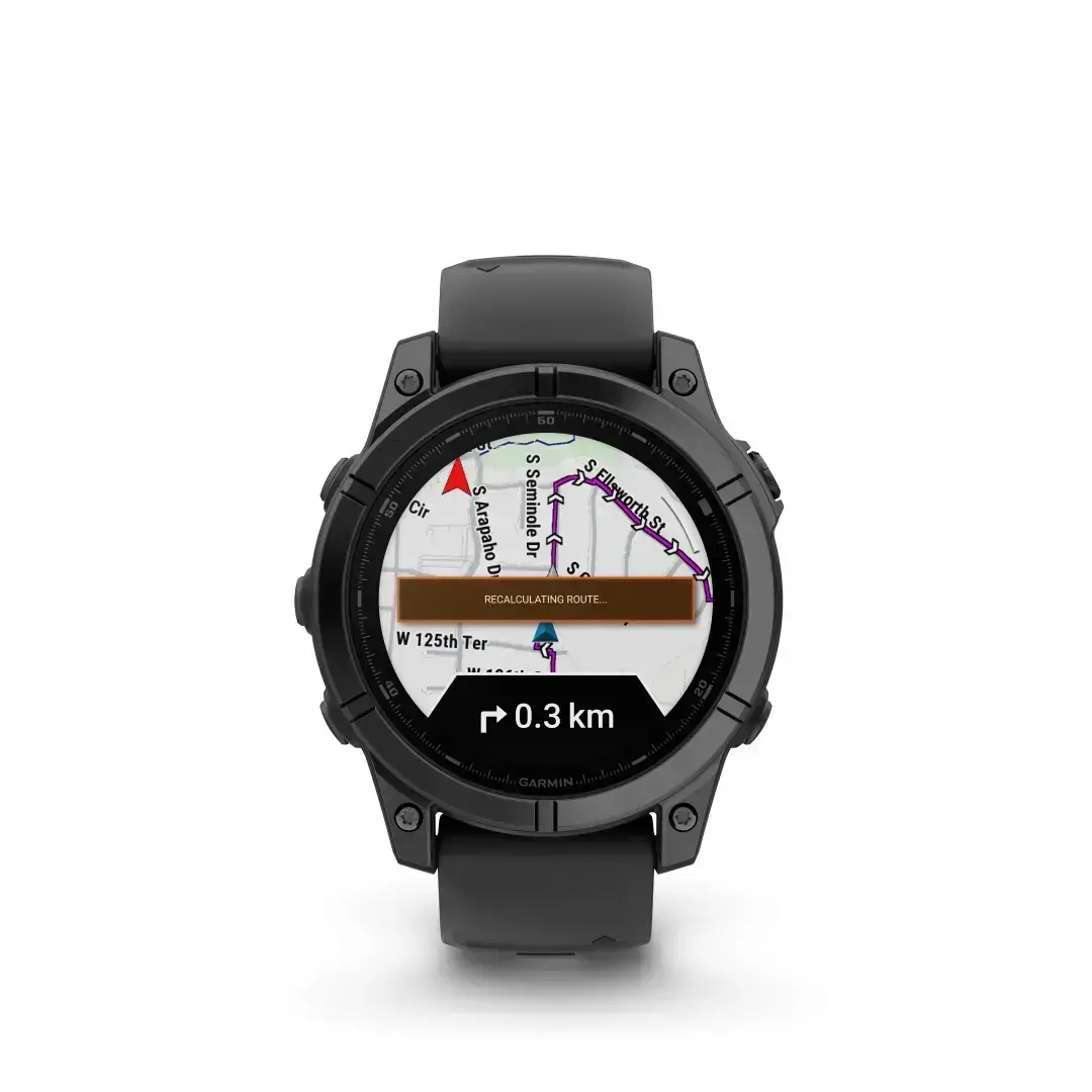 Garmin Fēnix E AMOLED Slate Gray Black 47mm Blue-grey steel with black strap