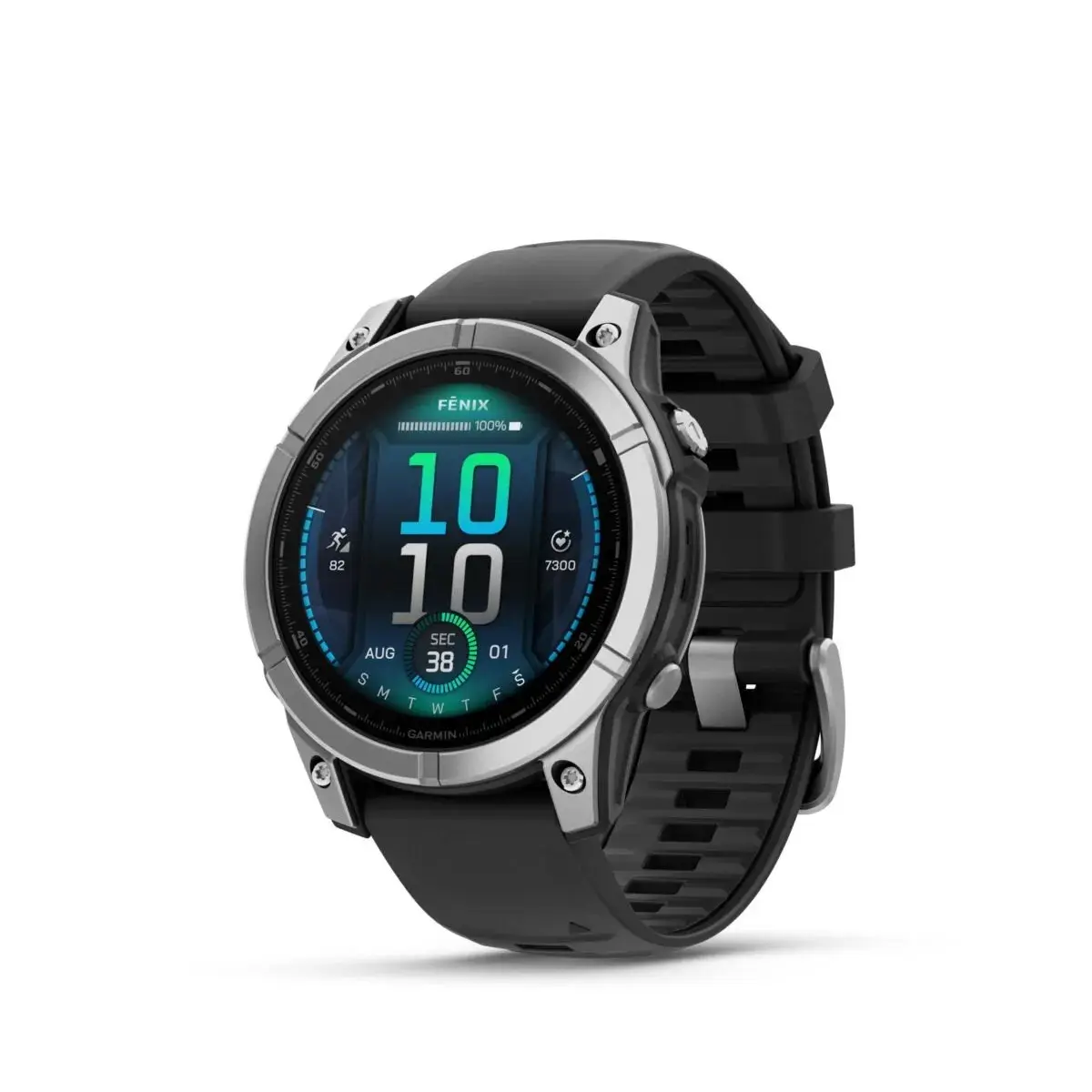 Garmin Fēnix E AMOLED Stainless Steel Black 47mm Stainless steel with black strap