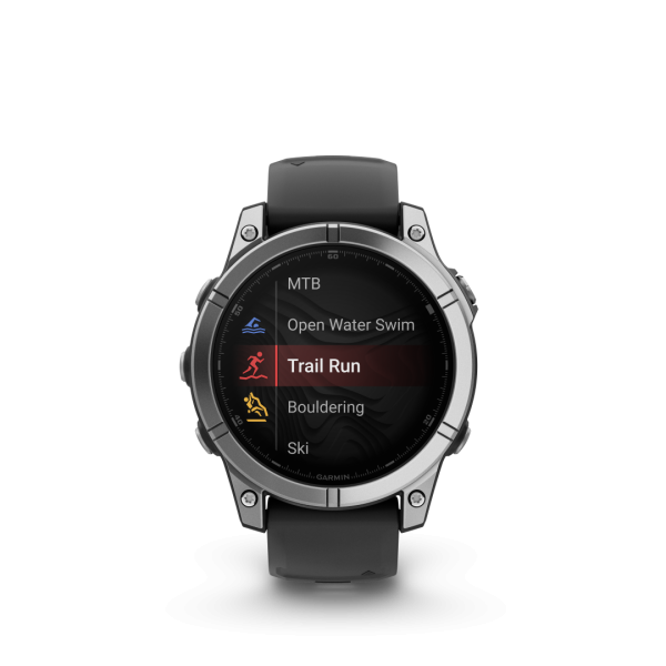 Garmin Fēnix E AMOLED Stainless Steel Black 47mm Stainless steel with black strap