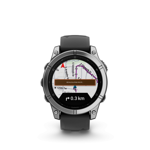 Garmin Fēnix E AMOLED Stainless Steel Black 47mm Stainless steel with black strap