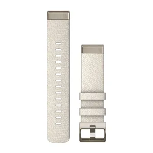 Garmin QuickFit 20 Watch Band Nylon Cream Gold 