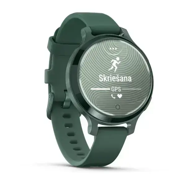 Garmin Lily 2 Active Jasper Green Yashmas green with yashmas green silicone strap
