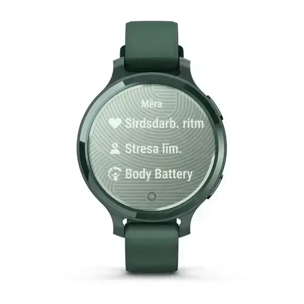 Garmin Lily 2 Active Jasper Green Yashmas green with yashmas green silicone strap