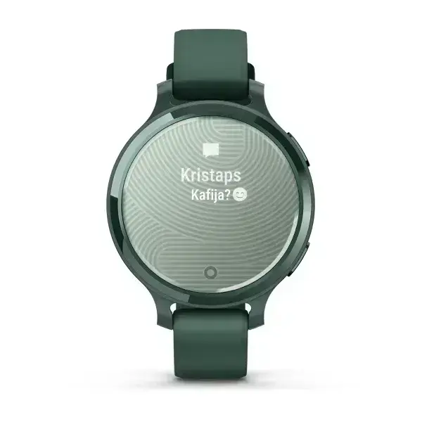 Garmin Lily 2 Active Jasper Green Yashmas green with yashmas green silicone strap