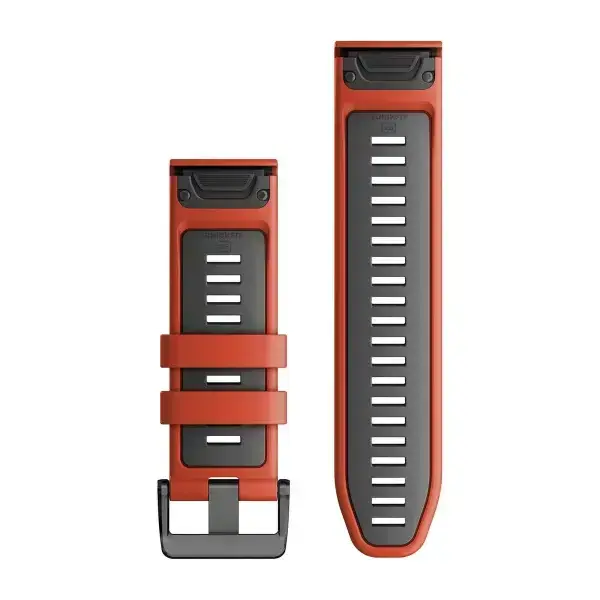 Garmin QuickFit 26 Watch Band Flame Red Graphite 
