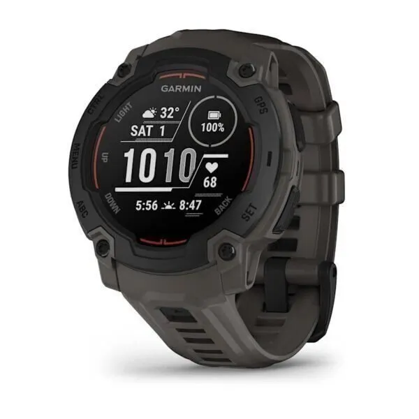 Garmin Instinct E Black Charcoal 45mm Melns ar ogles krāsas pulksteņa siksniņu 45MM