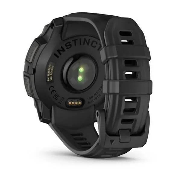 Garmin Instinct 3 Amoled Black Bezel 45mm Melns ar melnu pulksteņa sikniņu - amoled