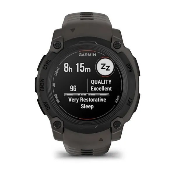 Garmin Instinct E Black charcoal 40mm Melns ar ogles krāsas pulksteņa siksniņu 40MM