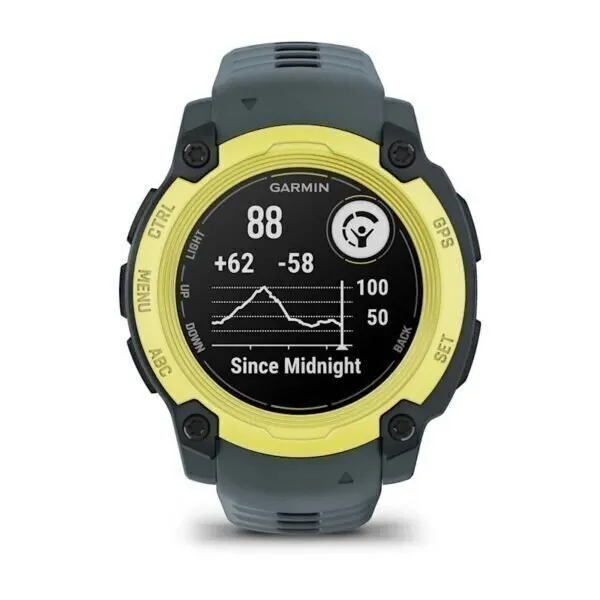 Garmin Instinct E Electric Lime Twilight Limited edition 40mm Electric Lime ar Twilight krāsas pulksteņa siksniņu