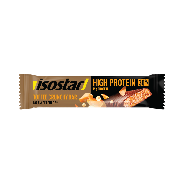 Isostar High Protein 30 Toffee Crunchy Bar 55g Caramel